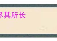 尽其所长