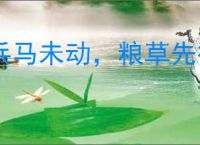 兵马未动，粮草先行