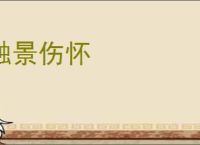 触景伤怀