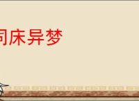 同床异梦