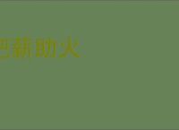 把薪助火