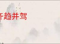 齐趋并驾