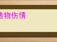 睹物伤情