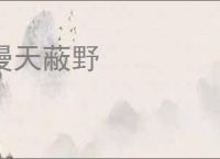漫天蔽野