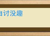 自讨没趣