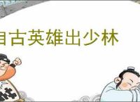 自古英雄出少林