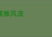 儒雅风流