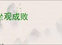 坐观成败