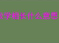 教学相长什么意思