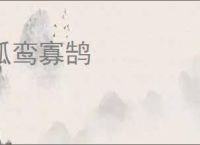 孤鸾寡鹄