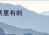话里有刺