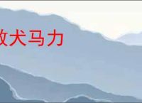 效犬马力
