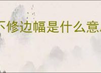 不修边幅是什么意思