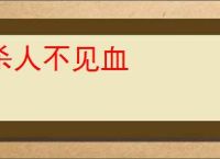杀人不见血