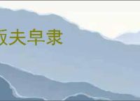 贩夫皁隶