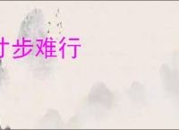 寸步难行