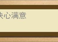 快心满意
