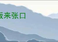 饭来张口