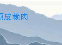 顽皮赖肉