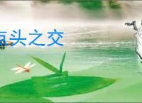 点头之交