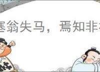 塞翁失马，焉知非福