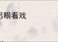 另眼看戏