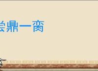 尝鼎一脔