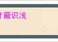 才蔽识浅
