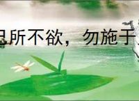 己所不欲，勿施于人