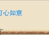可心如意