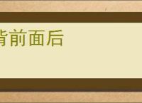 背前面后