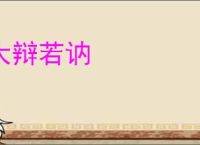 大辩若讷