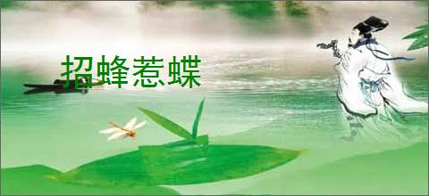 招蜂惹蝶