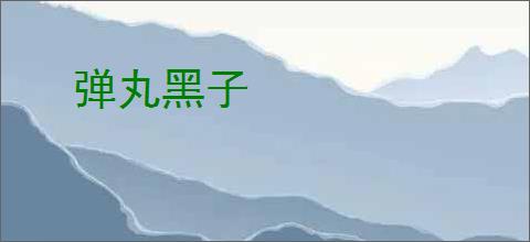 弹丸黑子