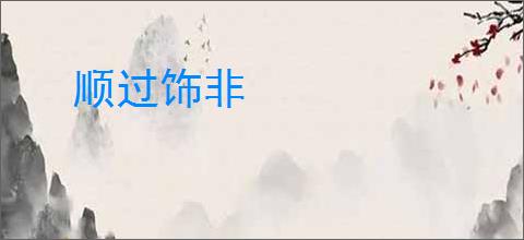 顺过饰非