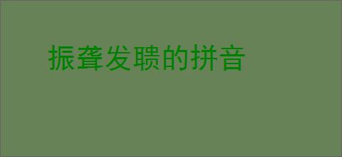 振聋发聩的拼音