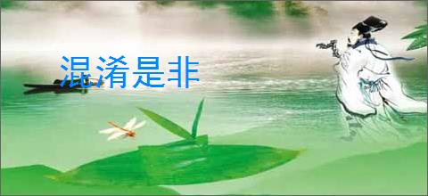 混淆是非