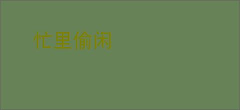 忙里偷闲