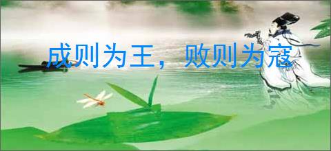 成则为王，败则为寇