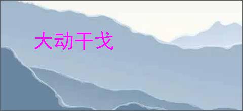 大动干戈