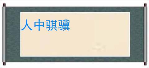 人中骐骥