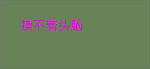 摸不着头脑