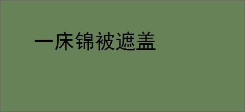 一床锦被遮盖